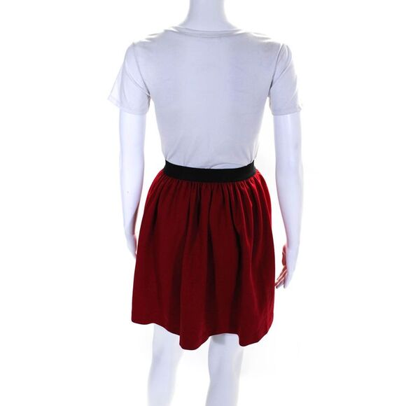 Isola Marras Womens Red Pull On Pockets Knee Length A-Line Skirt Size S/M - Picture 3 of 5